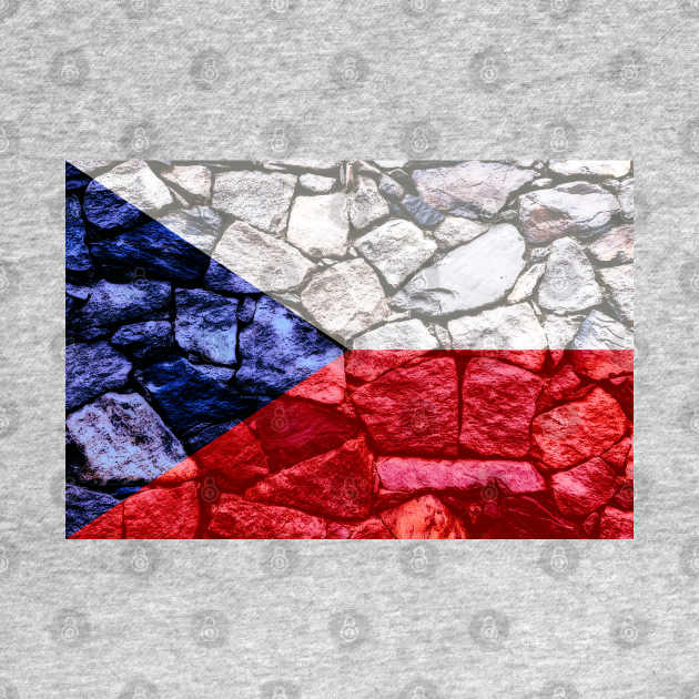 Flag of the Czech Republic - Stone by DrPen